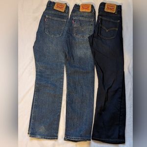 Boys size 12 Levi jeans 3 pair